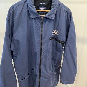 VTG SMP Snowboard Jacket Jeff Brushie Designed Men's Large Blue